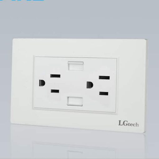 Ổ điện gắn tường mặt đôi có cổng USB | LG-G1.1-118 4