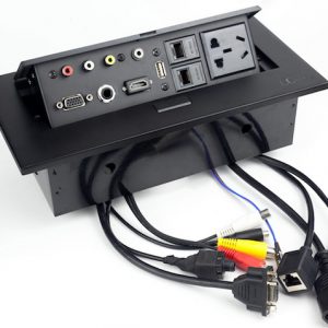 Hộp điện âm bàn họp hợp kim sơn tĩnh điện cao cấp LG tech