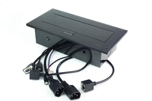 Hộp ổ cắm lắp âm bàn kim loại cao cấp LG-AS1108-AB 2