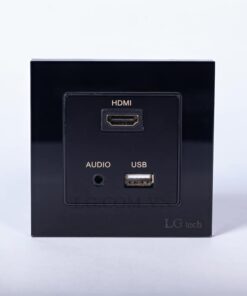 Ổ cắm cổng HDMI, USB và Audio 3.5m mặt kính cường lưc LG-F71-0135 3