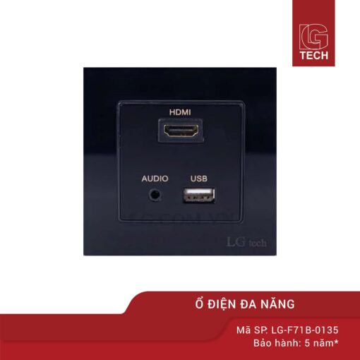 Ổ cắm cổng HDMI, USB và Audio 3.5m mặt kính cường lưc LG-F71-0135 1