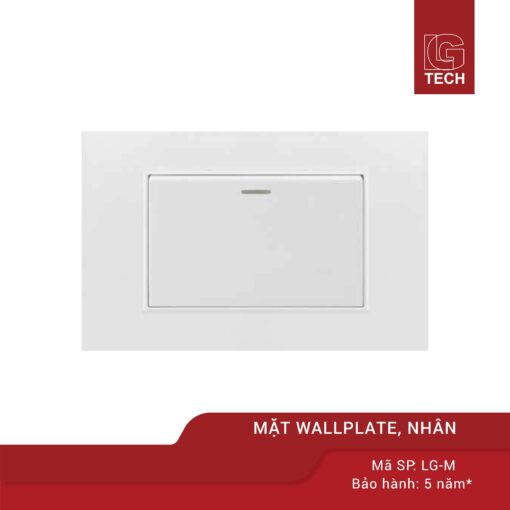 Mặt wallplate + nhân công tắc chính hãng LG tech 1