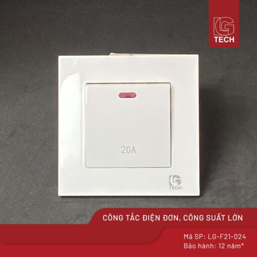 Công tắc 20A cho bình nóng lạnh LG Tech LG-F21-024 1