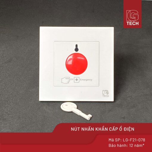 Nút nhấn khẩn cấp ổ điện vuông LG-F21-078 1