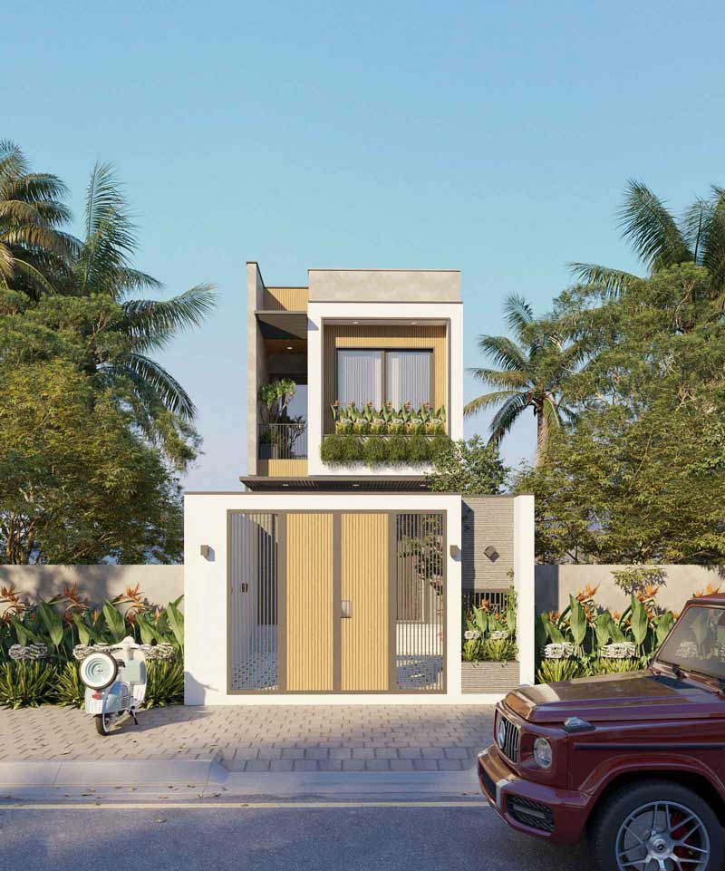 ban-ve-nha-1-tret-1-lau-4x12-hien-dai-2 Bản vẽ nhà 1 trệt 1 lầu 4x12m hiện đại