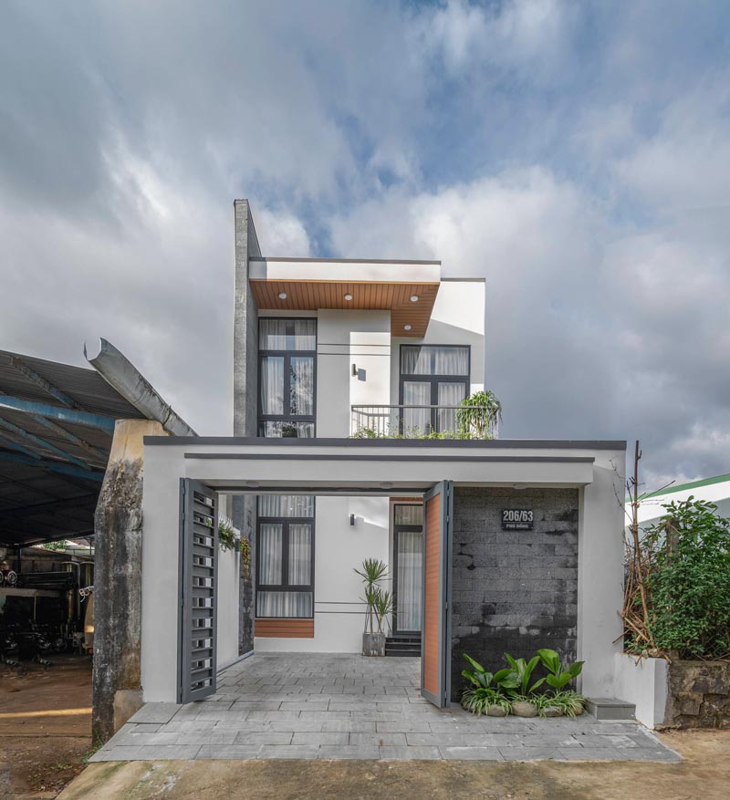 Báo giá thiết kế nhà phố 2 tầng ngang 6m