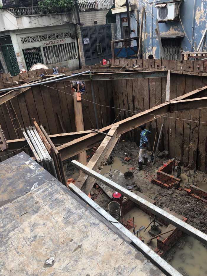 bien-phap-dao-mo-thi-cong-tang-ham-1 Thi công nhà phố có tầng hầm bằng biện pháp đào mở