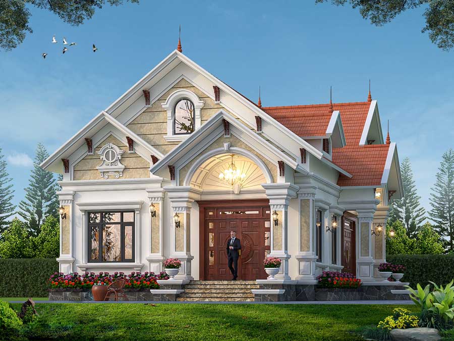 Biệt thự 1 tầng kiểu Pháp là gì?