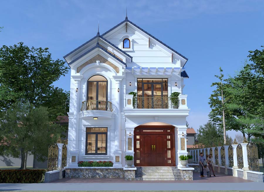 Biệt thự kiểu Pháp 2 tầng 100m2