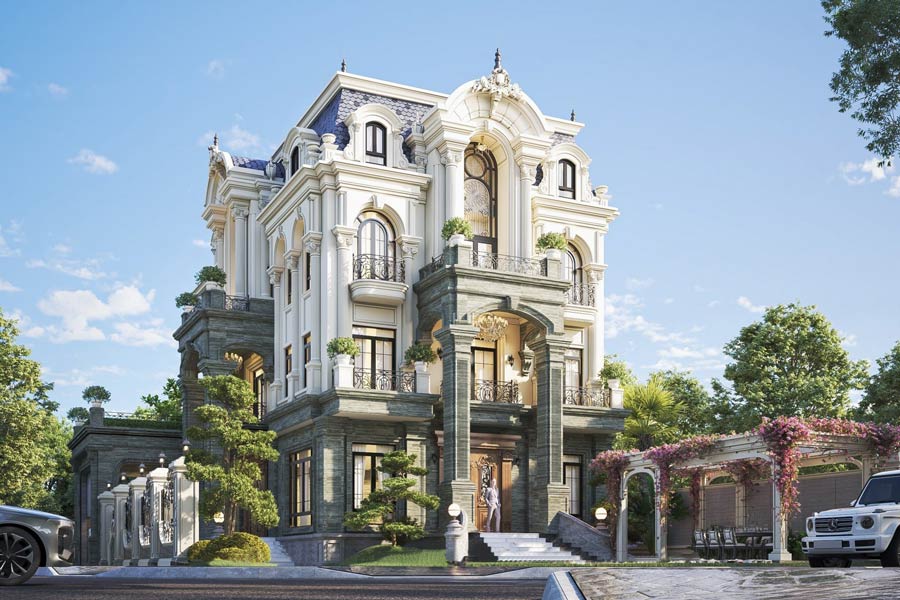 Vị trí xây dựng và bố cục của công trình biệt thự