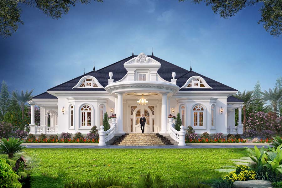 cac-luu-y-khi-thiet-ke-thi-cong-biet-thu-kieu-phap-1 1. Vị trí xây dựng