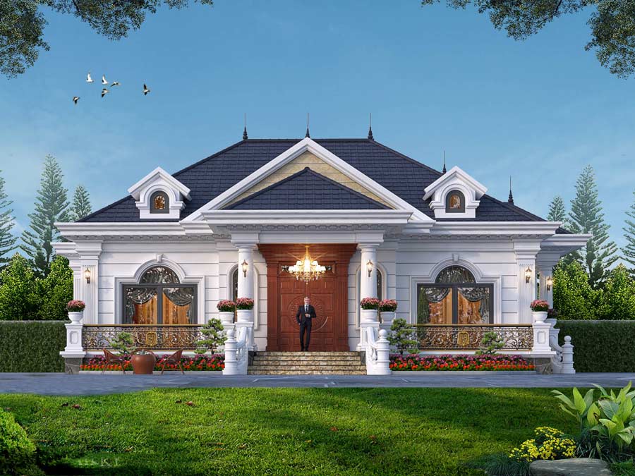 cac-luu-y-khi-thiet-ke-thi-cong-biet-thu-kieu-phap-3 3. Yếu tố phong thủy