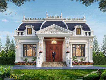 cac-luu-y-khi-thiet-ke-thi-cong-biet-thu-kieu-phap-4 4. Tối ưu công năng sử dụng