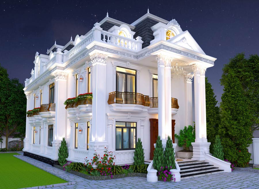 cac-luu-y-khi-thiet-ke-thi-cong-lau-dai-2-tang-kieu-phap-1 Lên kế hoạch tài chính cụ thể