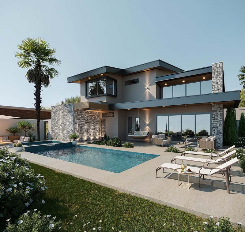 Những lưu ý cần nắm rõ trước khi thiết kế nhà sân vườn có hồ bơi