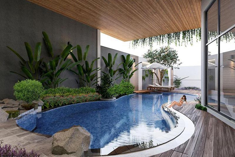 Những lưu ý cần nắm rõ trước khi thiết kế nhà sân vườn có hồ bơi