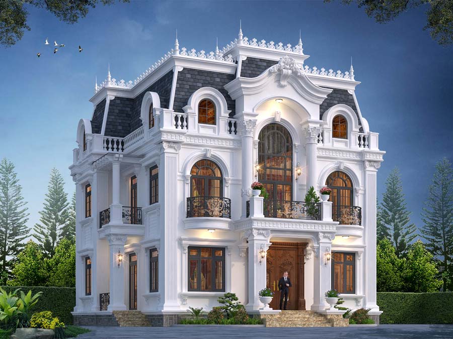 dac-trung-noi-bat-cua-lau-dai-2-tang-kieu-phap-2 Khối kiến trúc đồ sộ