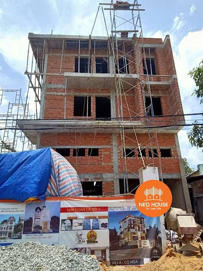 Đơn giá thi công nhà phố phần thô tính theo m2