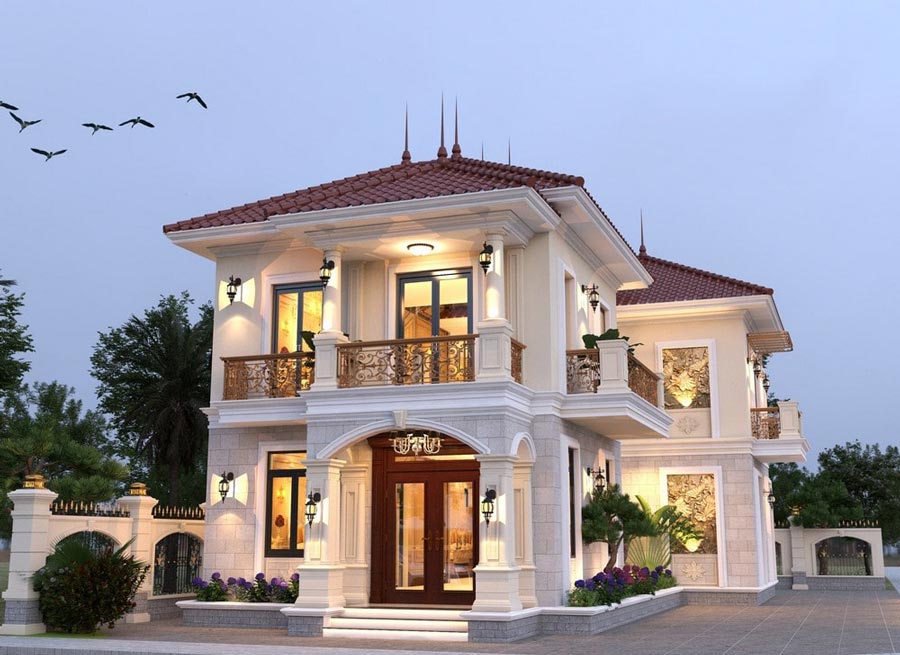 luu-y-khi-thiet-ke-thi-cong-biet-thu-phap-2-tang-1 Đảm bảo đặc trưng cơ bản của kiến trúc kiểu Pháp