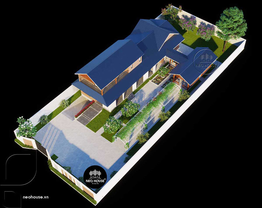 mat-bang-biet-thu-san-vuon-2-tang-170m2-3 Mặt bằng biệt thự sân vườn 2 tầng 170m2