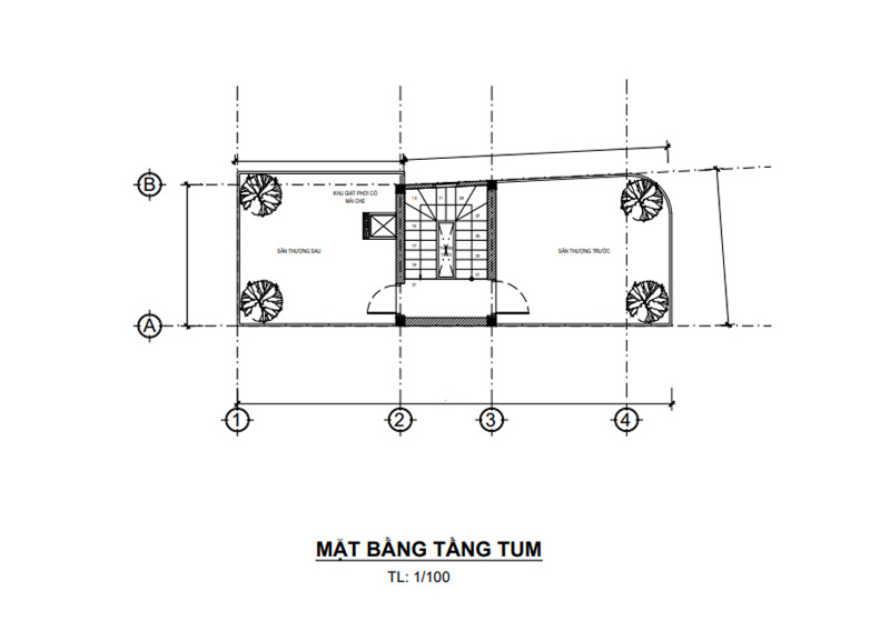 Thiết kế nhà diện tích nhỏ 4x10m 5 phòng ngủ