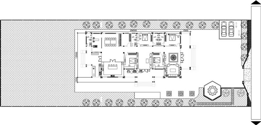 mat-bang-tong-the-biet-thu-200m2-tan-co-dien Mặt bằng tổng thể biệt thự 200m2 tân cổ điển