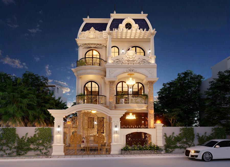 mau-biet-thu-3-tang-kieu-phap-4-phong-ngu-3 Mẫu nhà 3 tầng kiểu Pháp 4 phòng ngủ