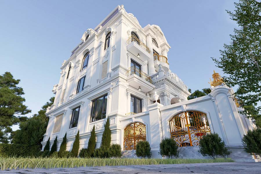 mau-biet-thu-3-tang-kieu-phap-5-phong-ngu-3 Mẫu biệt thự 3 tầng kiểu Pháp 5 phòng ngủ