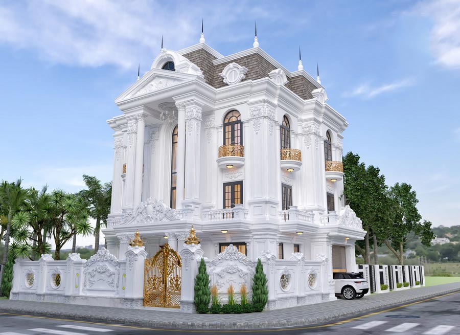 mau-biet-thu-3-tang-kieu-phap-6-phong-ngu-1 Mẫu biệt thự 3 tầng kiểu Pháp 6 phòng ngủ