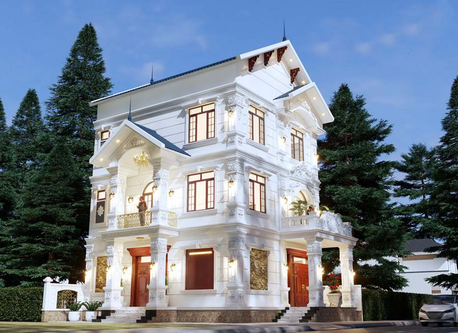 mau-biet-thu-3-tang-kieu-phap-mai-thai-2 Mẫu biệt thự 3 tầng kiểu Pháp mái Thái
