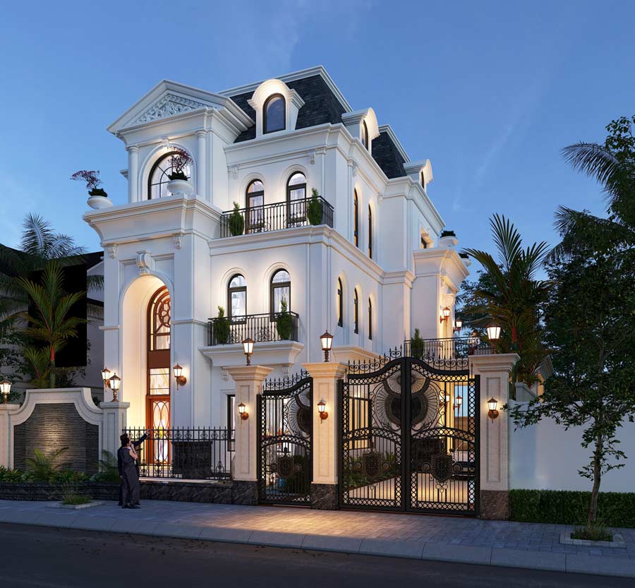 mau-biet-thu-3-tang-tan-co-dien-4-phong-ngu-2 Mẫu biệt thự 3 tầng tân cổ điển 4 phòng ngủ