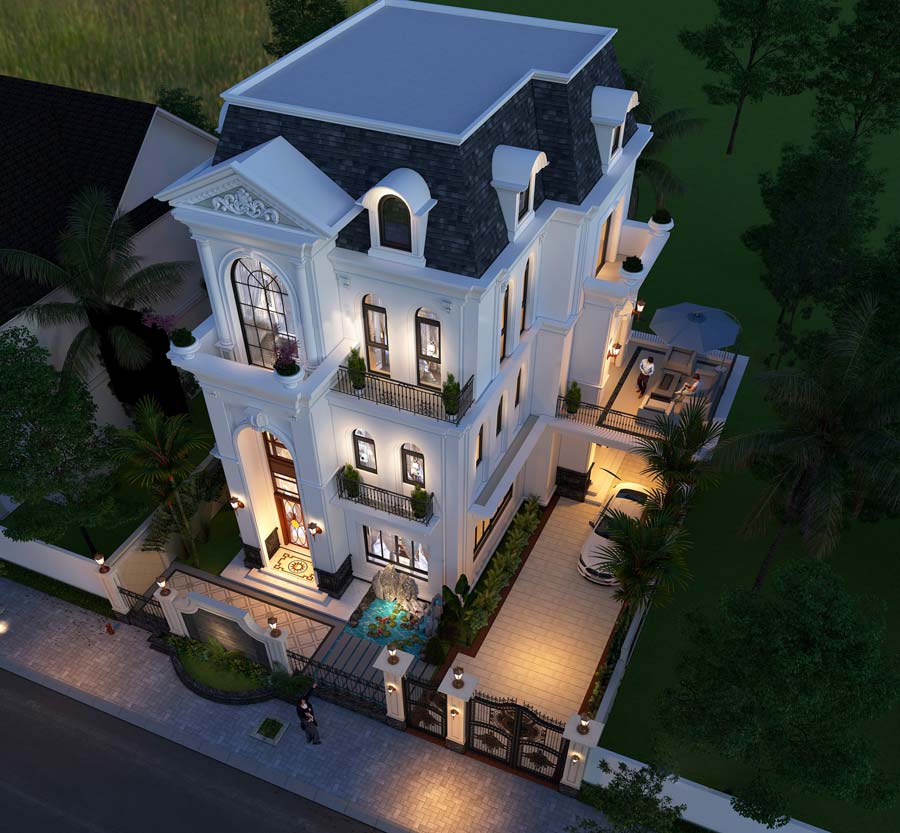 mau-biet-thu-3-tang-tan-co-dien-4-phong-ngu-3 Mẫu biệt thự 3 tầng tân cổ điển 4 phòng ngủ