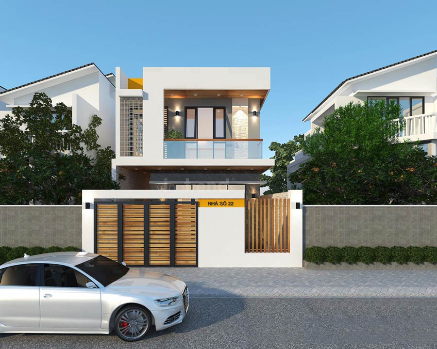 mau-nha-1-tret-1-lau-7x15-mai-bang-2 Mẫu nhà 1 trệt 1 lầu 7x15 mái bằng