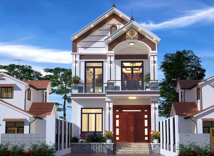 mau-nha-1-tret-1-lau-7x15-mai-thai-2 Mẫu nhà 1 trệt 1 lầu 7x15 mái Thái