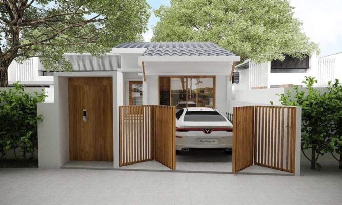 15+ Mẫu Nhà Cấp 4 Mái Tôn 3 Phòng Ngủ Đẹp Sang Trọng 2024 4 Mẫu nhà cấp 4 mái tôn 3 phòng ngủ hiện đại