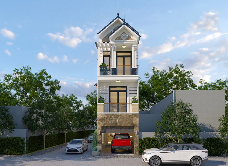 mau-nha-ong-dep-3-tang-4m-4 Mẫu nhà ống đẹp 3 tầng 4m