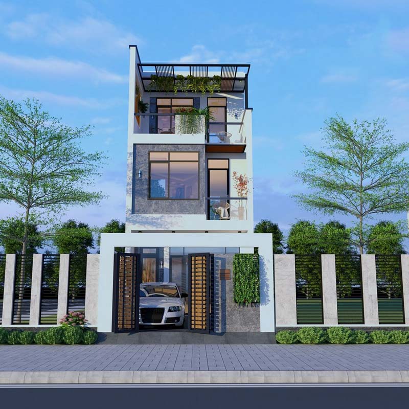 mau-nha-ong-dep-3-tang-5m-1 Mẫu nhà ống đẹp 3 tầng 5m