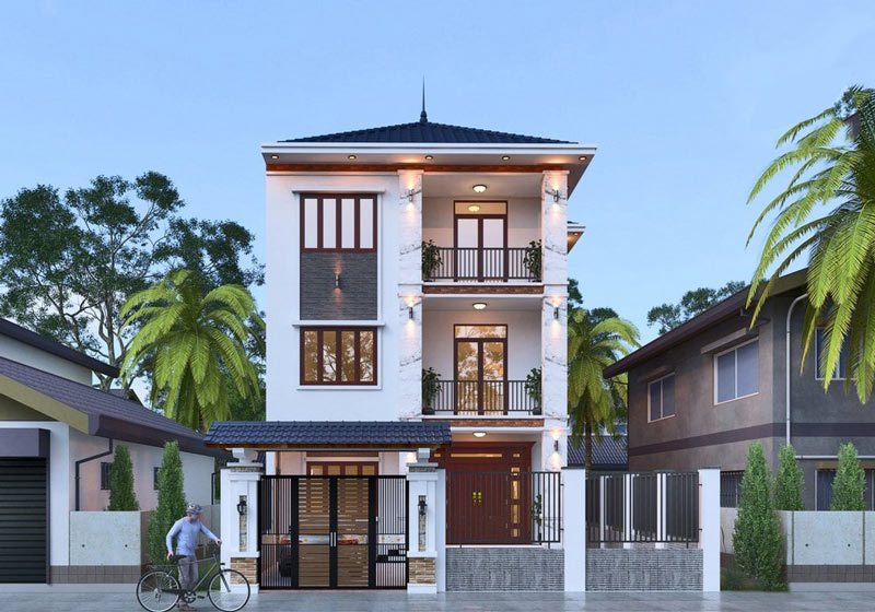 mau-nha-ong-dep-3-tang-7m-1 Mẫu mặt tiền nhà 3 tầng đẹp 7m
