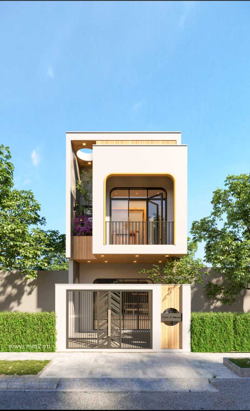 Những mẫu nhà phố 2 tầng ngang 6m