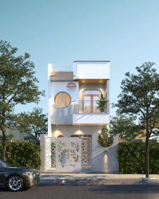 TOP 5+ mẫu nhà phố 2 tầng 7x20m đẹp thiết kế tiết kiệm 4 Những mẫu nhà phố 2 tầng ngang 6m