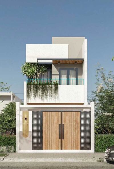 Những mẫu nhà phố 2 tầng ngang 6m