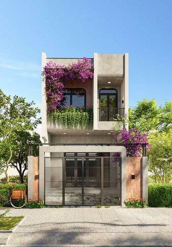 Những mẫu nhà phố 2 tầng ngang 6m