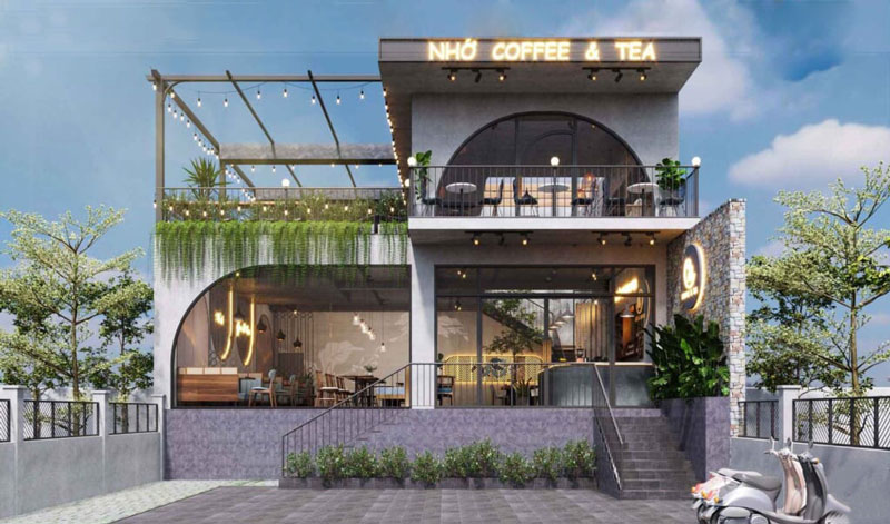 mau-thiet-ke-quan-tra-sua-2-tang-dep-anh-6 Những mẫu thiết kế quán trà sữa 2 tầng được yêu thích nhất