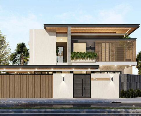 Nhà 1 trệt 1 lầu 3 phòng ngủ có sân vườn