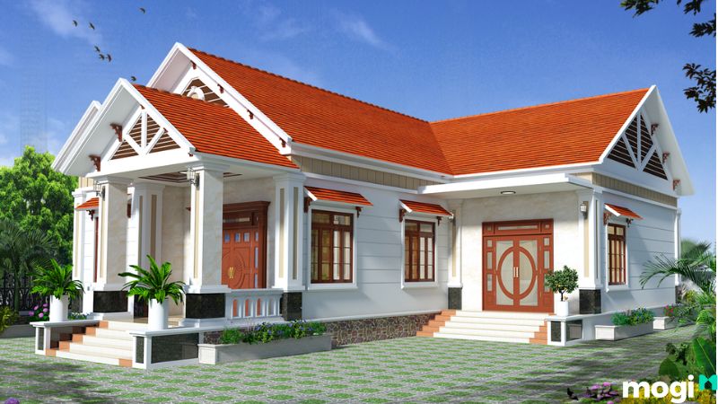 Nhà cấp 4 mái tôn giả ngói