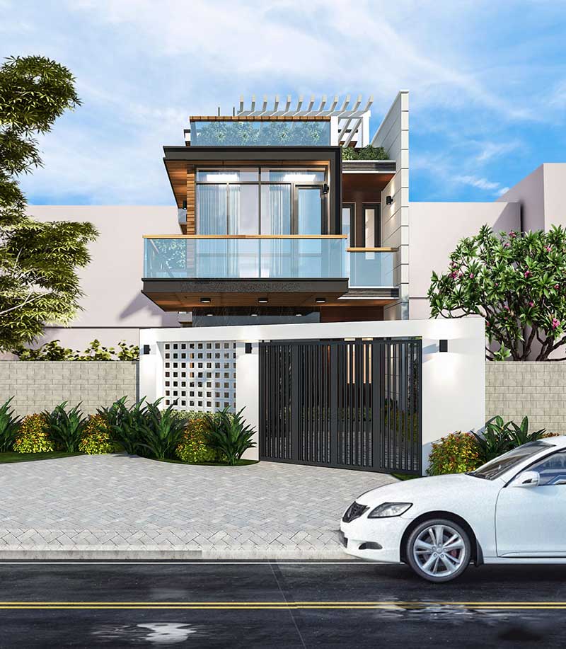 Mẫu nhà phố 2 tầng 8x13. Ảnh 11