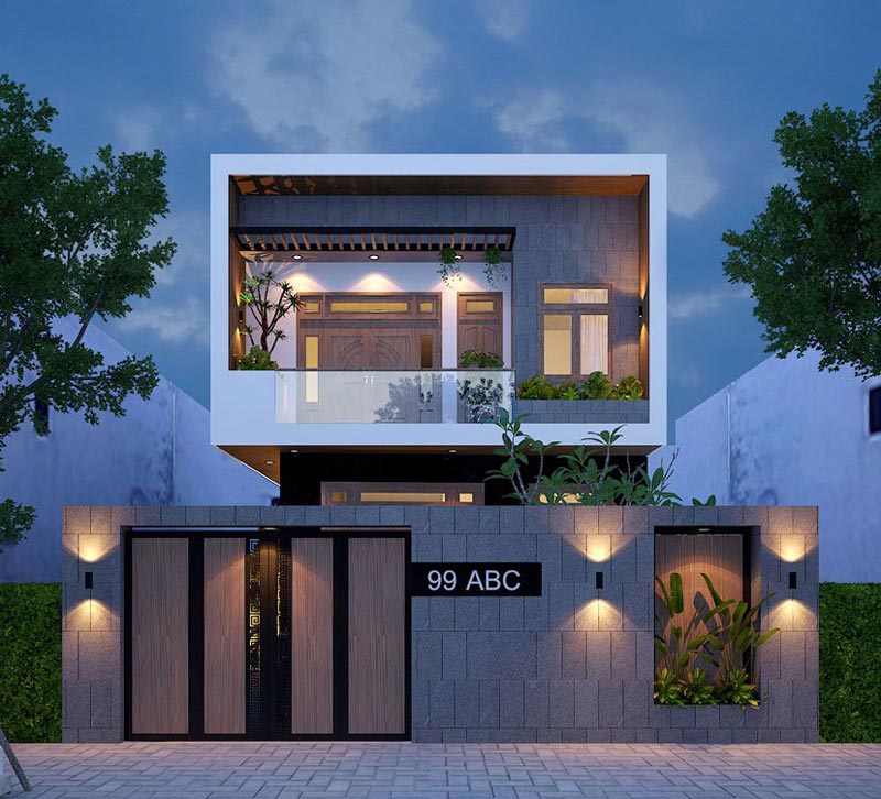 Mẫu nhà phố 2 tầng 8x13. Ảnh 3