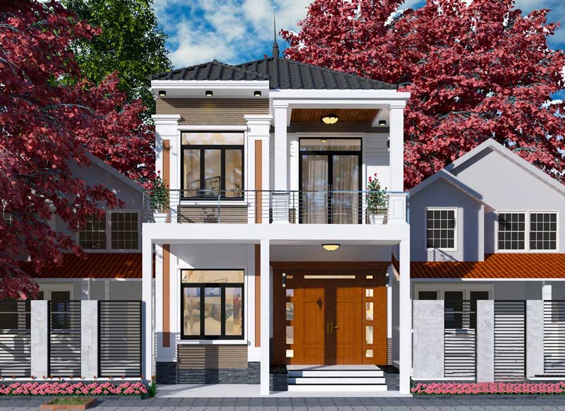 Mẫu nhà phố 2 tầng 8x13. Ảnh 8