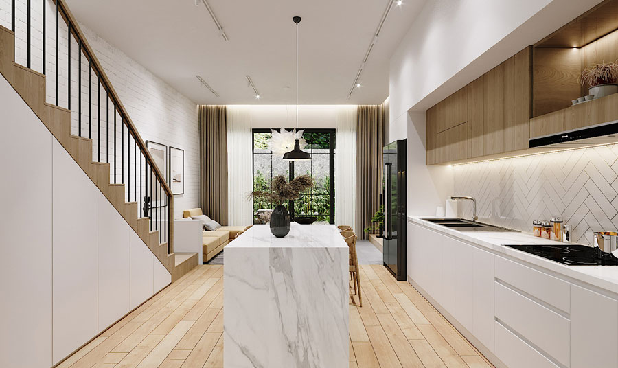 noi-that-nha-4x12-1-tret-1-lau-anh-3 Nội thất phòng bếp - ăn 4x12 nhà 1 trệt 1 lầu