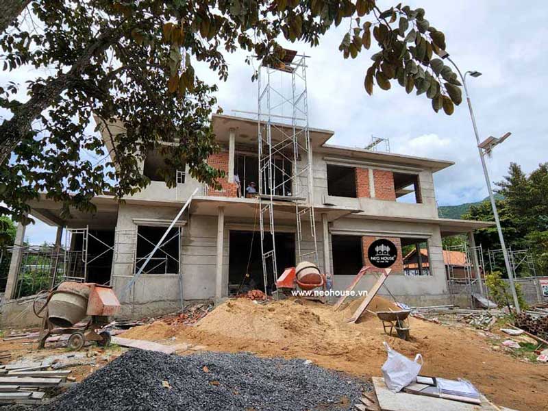 Thi công phần thô nhà phố